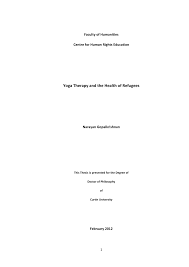 Check spelling or type a new query. Pdf Yoga Therapy And The Health Of Refugees