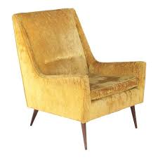 Paul Mccobb For Widdicomb High Back Yellow Gold Lounge Chair N Gold Lounge Chairs Lounge Chair Modern Lounge Chairs