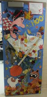 There Once Was An Old Lady Who Swallowed Some Leaves School Door Decorations Preschool Fun Classroom Fun