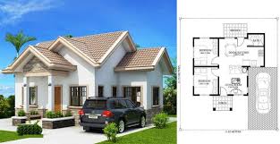 La Maison A Superficie Du Plancher 52 M2 Taille Du Lot 137 M2 Garage Porche Salon Cuisine Et S En 2020 Plan Maison Moderne Maison Moderne Plan Maison