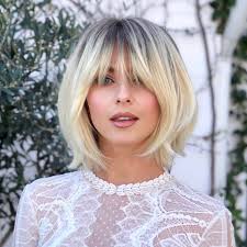 Check spelling or type a new query. Julianne Hough Just Got Long Shaggy Bangs And They Look So 60s Blonde Haircuts Short Hair With Bangs Hair Styles