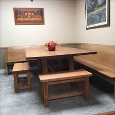 Some dining room chairs offer a distressed oak finish that evokes an antique look. Hand Crafted Oak Benches To Accompany Massive Oak Dining Table By Jonathan Walkey Furniture Maker Custommade Com