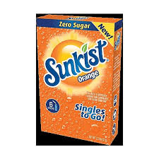 Sunkist Drink Mix Zero Sugar Orange Singles To Go Powdered Drinks Mixes Foodtown