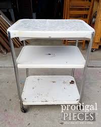 Ordinary hotel restaurant, kitchen, star hotel, indoor home. Vintage Cosco Serving Cart Renewed For Diy Storage Prodigal Pieces