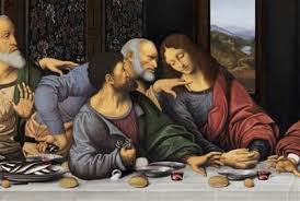Léonard de vinci, qui avait procédé à de nombreuses esquisses pour ce tableau, réalise cette peinture à l'huile sur panneau de bois de 1503 à 1506, à florence. La Cene De Leonard De Vinci 1494 1498