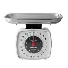 The stainless steel tray wipes clean easily and has curved sides to secure the items being placed. Taylor Precision Products 38804016t Digital Kitchen Scale Analog 5 1 2 In L X 5 In W Multicolor Walmart Com Walmart Com