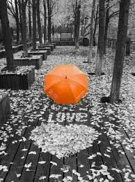 Epingle Par Maria De Sur Orange Color Splash Photo Noir Et Blanc Parapluie Rouge Coeur En Photo