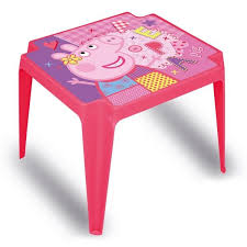Peppa Pig Plastic Table Toddler Playroom Big Kid Bedroom Toys Uk