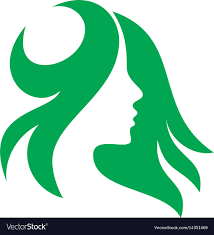 logo woman silhouette head face logo