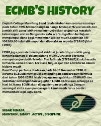 Need to translate dengan itu from malay? English College Marching Band Ecmb Jb Ecmb