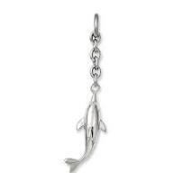 Stainless Steel Dolphin Interchangeable Charm Pendant