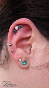 Cluster Madness Release Body Modification Piercing And Jewelry Studio In Iowa City Earings Piercings Helix Piercing Jewelry Body Piercings