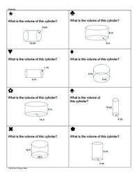 Volume Of Cylinders Cones And Spheres Sum Em Activity 7th Grade Math Worksheets Middle School Math Lesson Plans Pre Algebra