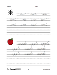 Add to favorites cursive workbook, practice words handwriting pratice, cursive tracing, alphabet book 1st, 2nd, 3rd, grade, abcs, printer ink friendly. Letters Cursive Practice Letters And Words Edboost