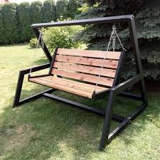 Realization Of The Metal Joinery Works As Well As Realisation Des Travaux De Menuiserie Met Mesa De Madeira E Metal Decoracao De Ferro Balancos De Quintal