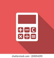 Calculator icon aesthetic clipart image about icons in by l u on we heart it. Calculator Icon Long Shadow Stock Vector Royalty Free 203054290