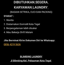 Ada perusahaan yang sedang membuka kesempatan lowongan kerja shift malam, part time, sma, sales canvasser, salesman dan banyak lagi di daerah tegal melalui indeed.com. Loker Tegal Terbaru 2020