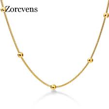 9ct gold 45cm solid bevelled curb chain. Zorcvens 316l Stainless Steel Gold Color Round Ball Pendant Necklace Link Chain Necklace Fashion Jewelry For Women Or Men Chain Necklaces Aliexpress