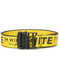off white contrast logo print belt farfetch