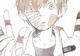 Anime Boy Hurt Bandages Staring At Camera Anime Child Anime Eyes Anime Sketch