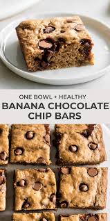 Banana Chocolate Chip Bars Recipe Real Vibrant Recipe In 2020 Banana Chocolate Chip Bars Banana Bread Bars Banana Chocolate Chip