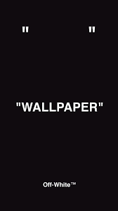 Off White Wallpaper In Black Iphone Wallpaper Off White Wallpaper Off White Black Wallpaper Iphone
