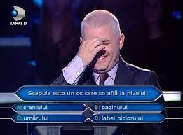 Download as ppt, pdf, txt or read online from scribd. Intrebarea Care A Facut Senzatie La Vrei Sa Fii Milionar Virgil Iantu A Izbucnit In Ras Cand A Citit O Iar Concurenta A Rosit Si S A Retras Scapula Este Un Tu Stii Raspunsul