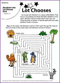 Genesis 12:10 (niv) now there was a famine in the land, and abram went down to egypt to live there for a while because the famine was severe. Abraham And Lot Coloring Pages And Maze