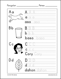 After that the latin alphabet was introduced, and the baybayin . Alpabetong Filipino Tracing Sheets Samut Samot