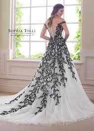 Sophia Tolli Obsidian Sophia Tolli Black Wedding Gowns Black Wedding Dresses Black White Wedding Dress