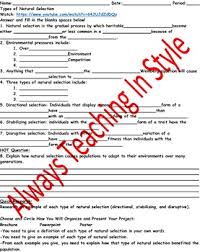 Natural selection virtual lab answer key. Natural Selection Worksheet Teachers Pay Teachers