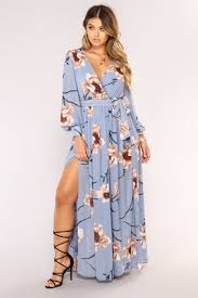 Park Avenue Maxi Dress Light Blue Dresses Fashion Nova