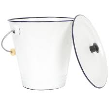 Luxshiny Vintage Enamel Bucket Laundry ...