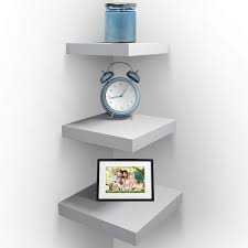 Diy corner shelf on a budget Square Hanging Wall Shelves Decoration Set Of 3 Home Decor Photo Frames Black Sorbus Wall Mount Corner Shelves Perfect Trophy Display Home Home Decor Accents Urbytus Com
