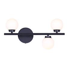 Whether you're looking to buy bathroom vanity lighting online or get inspiration for your home, you'll. Bathroom Vanity 3 Light Fixture Black 19 Lvl176a03bk Rona