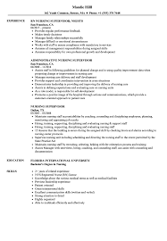 Personal carer sample job advertisement. Nursing Supervisor Resume Samples Velvet Jobs
