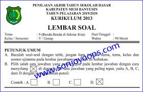 Check spelling or type a new query. Soal Dan Analisis Penilaian Akhir Tahun Kelas 5 Tema 9 Benda Benda Di Sekitar Kita Sanjayaops