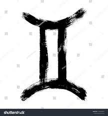 Gemini Zodiac Sign Hand Painted Design Vector Illustration Gemini Horoscope Sign Symbol Icon For Your Desig Zodiac Signs Gemini Gemini Zodiac Paint Designs
