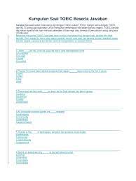 Download Ebook Bank Soal Toeic Dan Pembahasannya Download File Guru