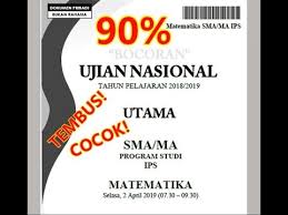 Dan mata pelajaran matematika wajib ini untuk keseluruhan jurusan sma seperti ipa, ips, dan bahasa. Soal Unbk Matematika Ips Sma 2019 Cara Golden