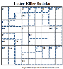 Puzzles for saturday, 24th july, 2021. Letter Killer Sudoku Daily Sudoku League 70