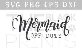 Download Mermaid Off Duty Cut File Graphic By Theblackcatprints Creative Fabrica