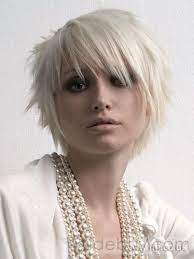 Custom 100 Human Remy Hair 2012 Short Hairstyle Trend Chic About 6inch White Cool Wig Short Punk Hair Short Emo Hair Punk Hair