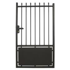 Portail fer forgé leroy merlin. Portillon Battant En Aluminium Lancieux L 100 X H 170 Cm Portillon Portillon Fer Forge Portillon Bois