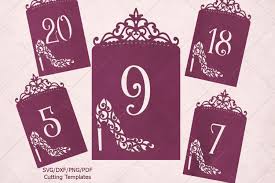 Download Wedding Table Numbers Laser Cut Graphic By Cornelia Creative Fabrica PSD Mockup Templates
