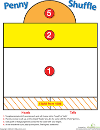 Penny Shuffle Game Worksheet Education Com Printable Board Games Activity Director Senior Activities