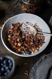 Oats offer plenty of fiber, which may help cut your risk of heart disease, type 2 diabetes and certain cancers. Chocolate Sugar Free Granola With Hazelnuts Vegan Gf