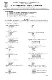 Soal Bahasa Inggris Kelas 2 Sd Semester 1 Pdf Ilmusosial Id