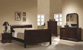 Louis Philippe 6 Piece Bedroom Set In Rich Cherry Finish By Coaster 203971 Furniture Brown Master Bedroom Wood Bedroom Sets