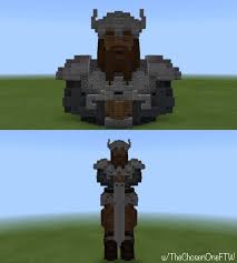 Excellent builds as far as the eye can see. My Attempt At Making A Viking Statue Feedback Is Appreciated Bedrock Pe Minecraftbuilds Minecraft Statues Minecraft Projects Minecraft Architecture